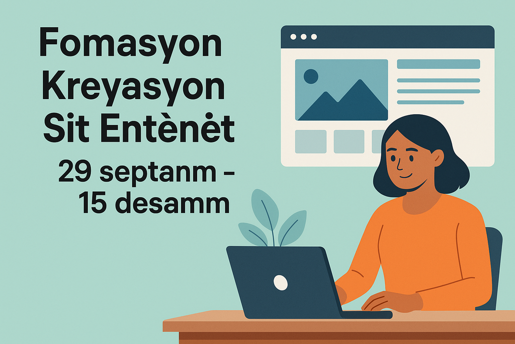 3 - Kreyasyon Sit Entènèt (Sept 2025 a Jan 2026